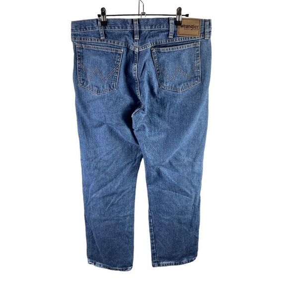 Wrangler Straight Jeans 36x32 Men’s Blue Pre-Owned [#3520] - Picture 2 of 5